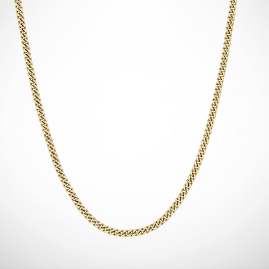CUBAN CHAIN (18K GOLD) 3MM