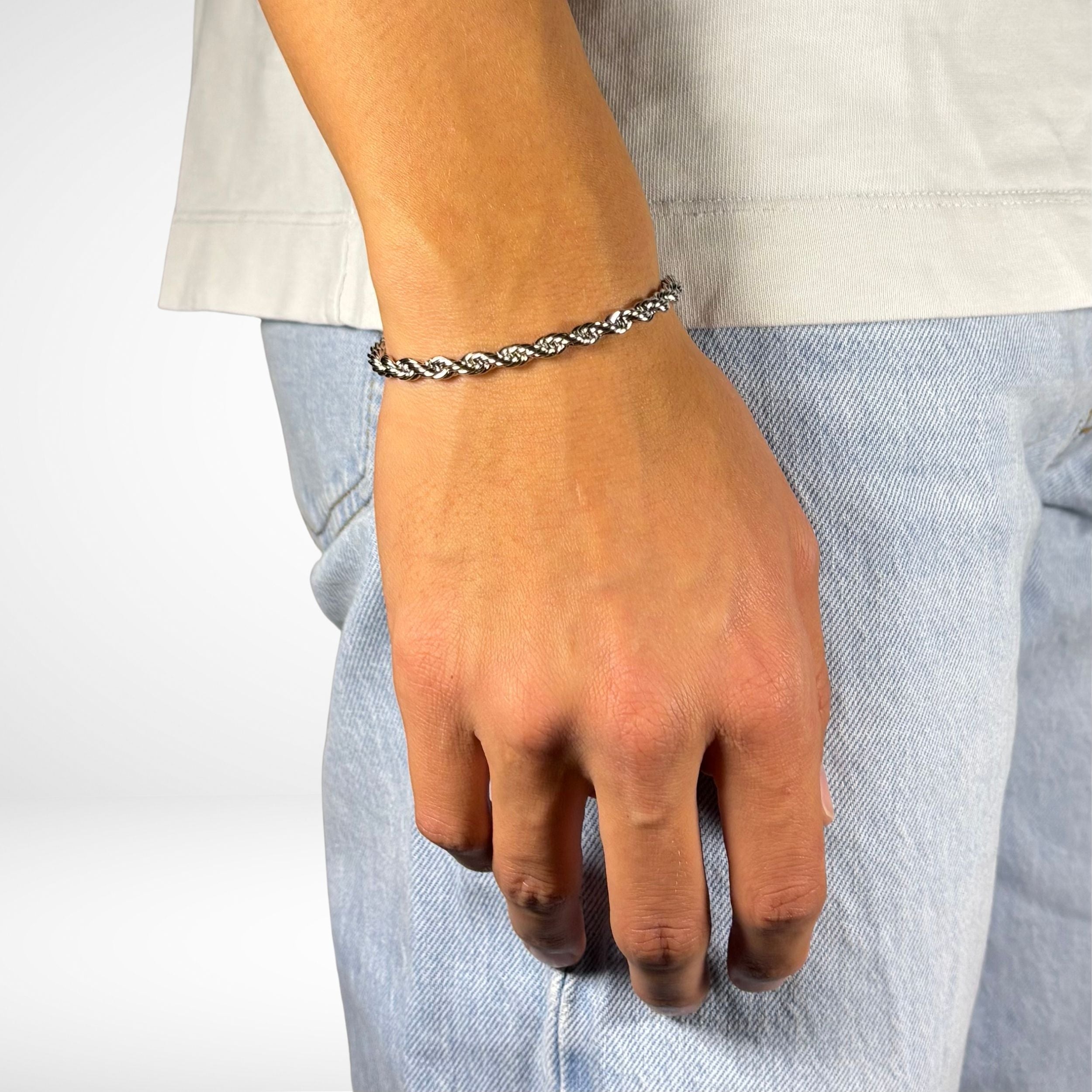 ROPE BRACELET (SILVER) 5MM