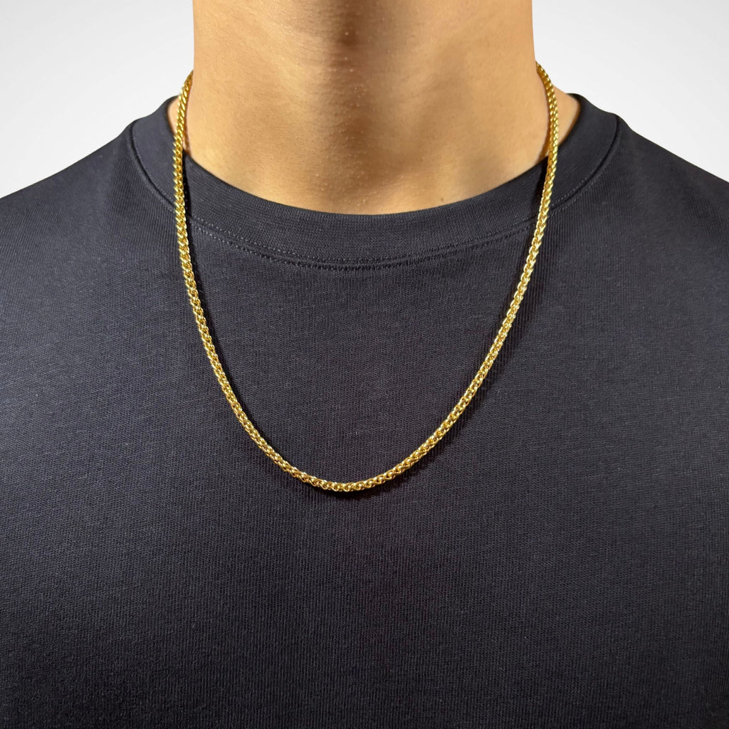 WHEAT CHAIN (18K GOLD) 3MM