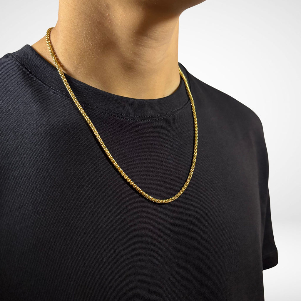 WHEAT CHAIN (18K GOLD) 3MM