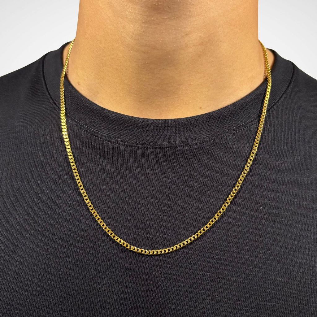 CUBAN CHAIN (18K GOLD) 3MM