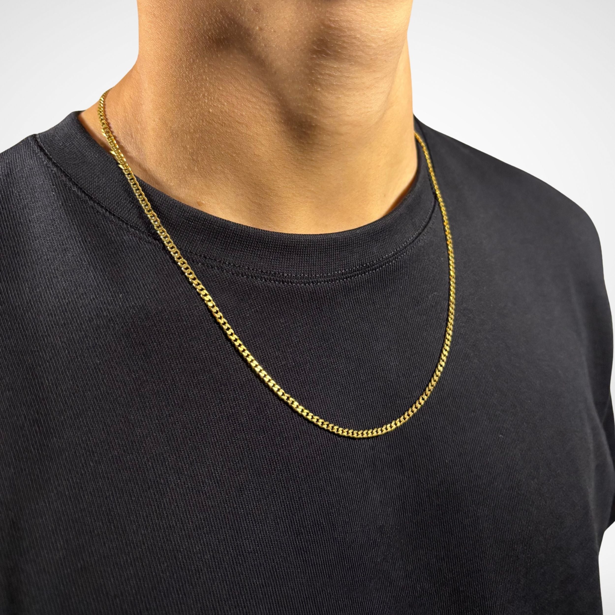 CUBAN CHAIN (18K GOLD) 3MM