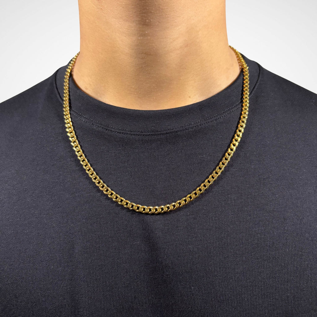 CUBAN CHAIN (18K GOLD) 5MM