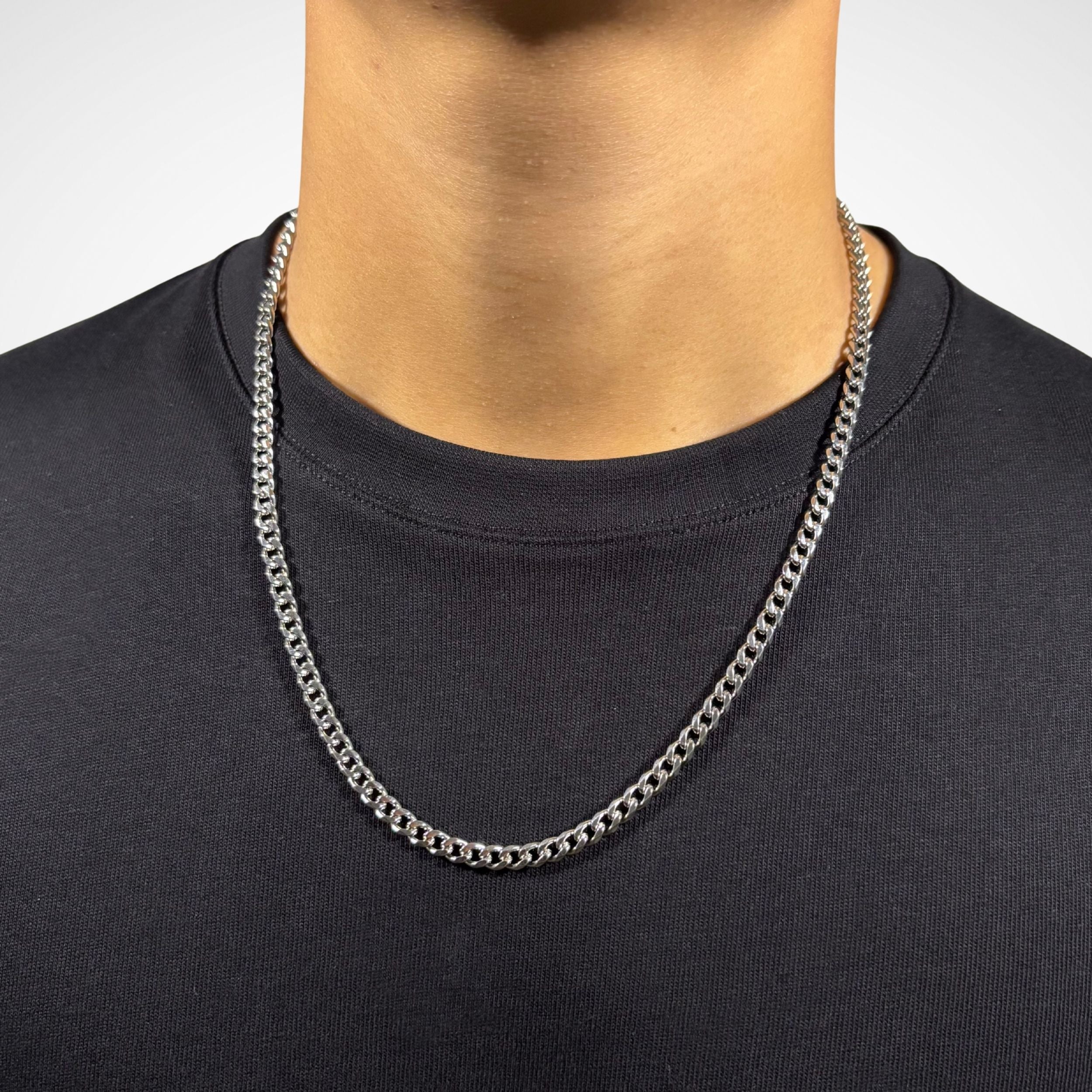 CUBAN CHAIN (SILVER) 5MM