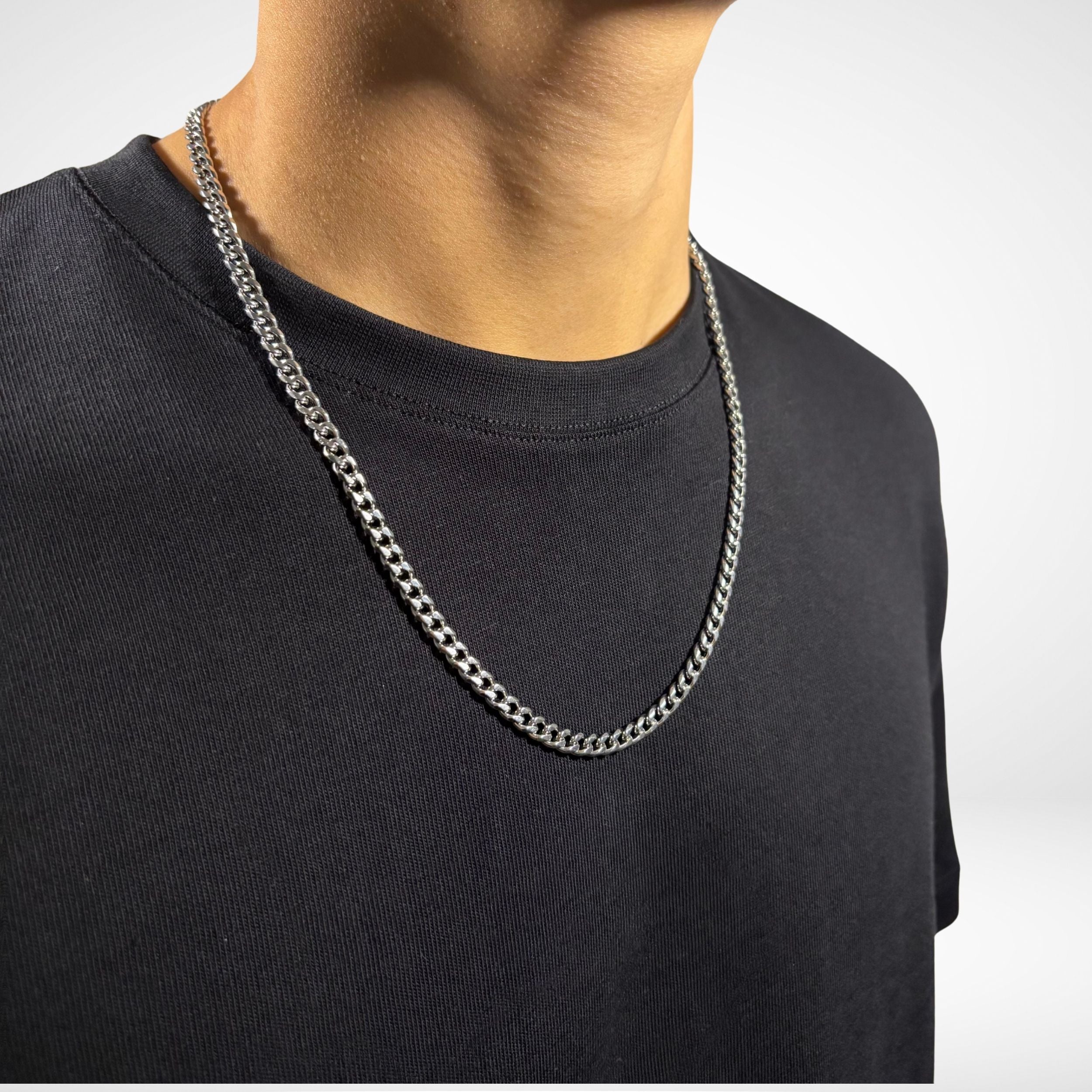 CUBAN CHAIN (SILVER) 5MM