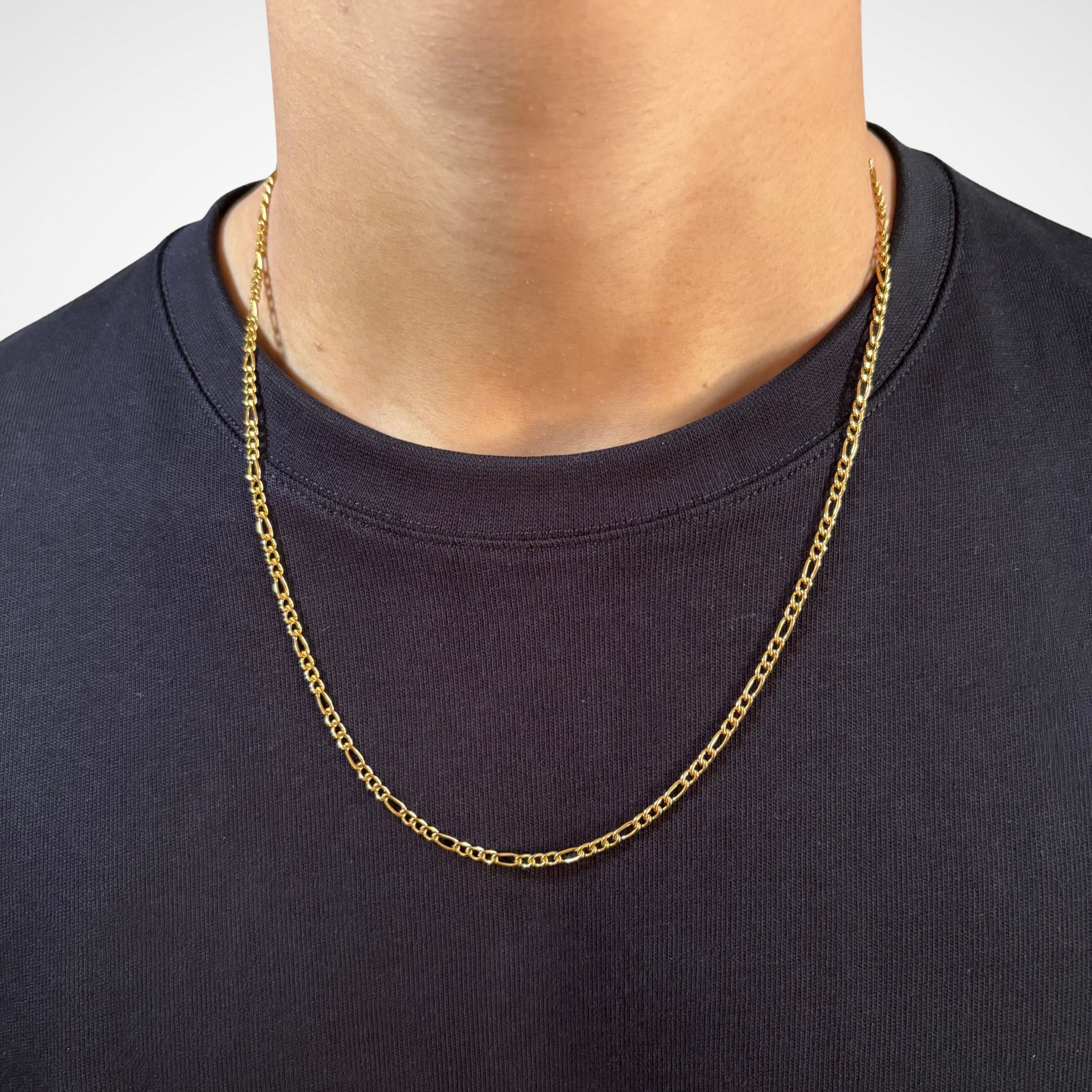 FIGARO CHAIN (18K GOLD) 3MM
