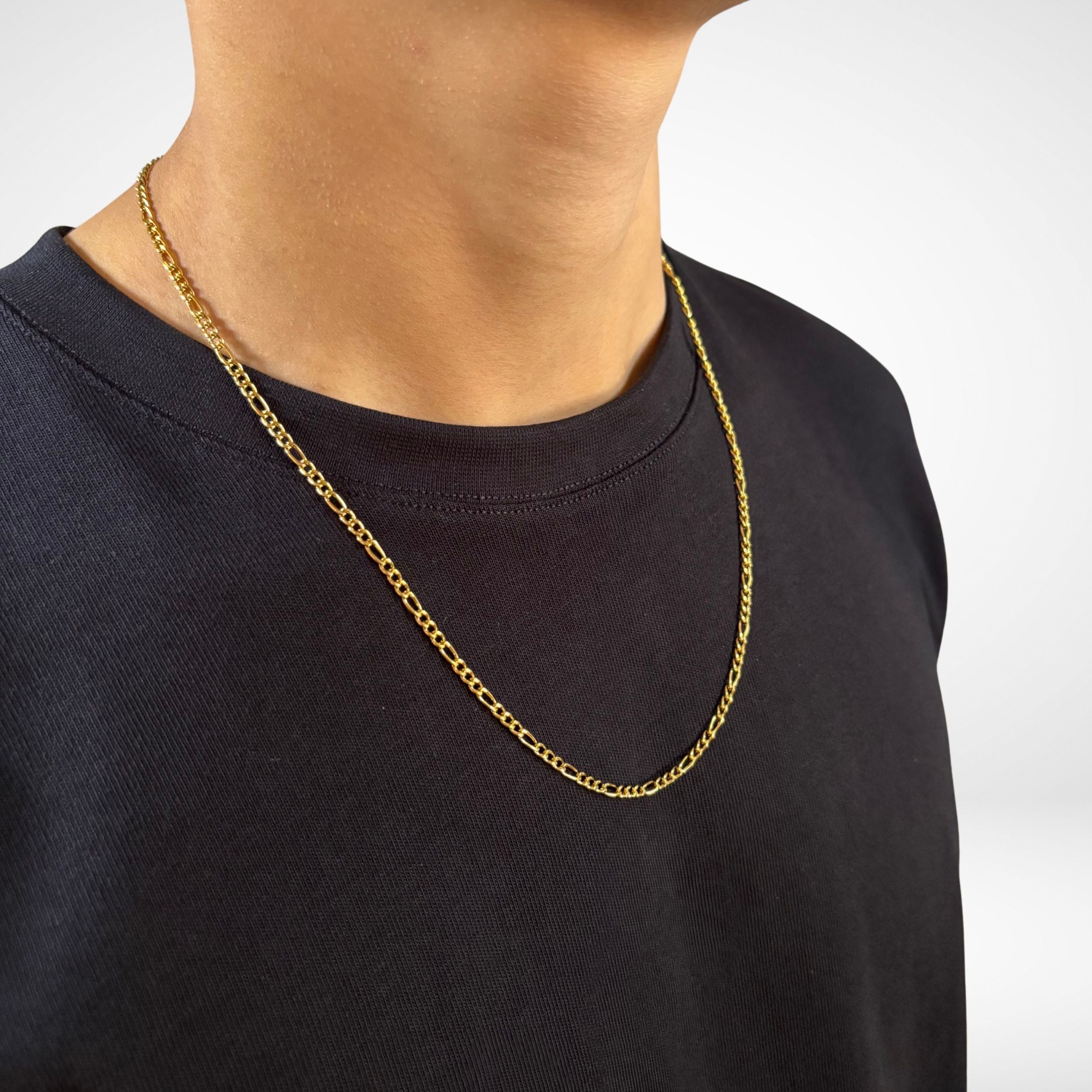FIGARO CHAIN (18K GOLD) 3MM