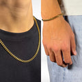 CUBAN SET (18K GOLD) 5MM