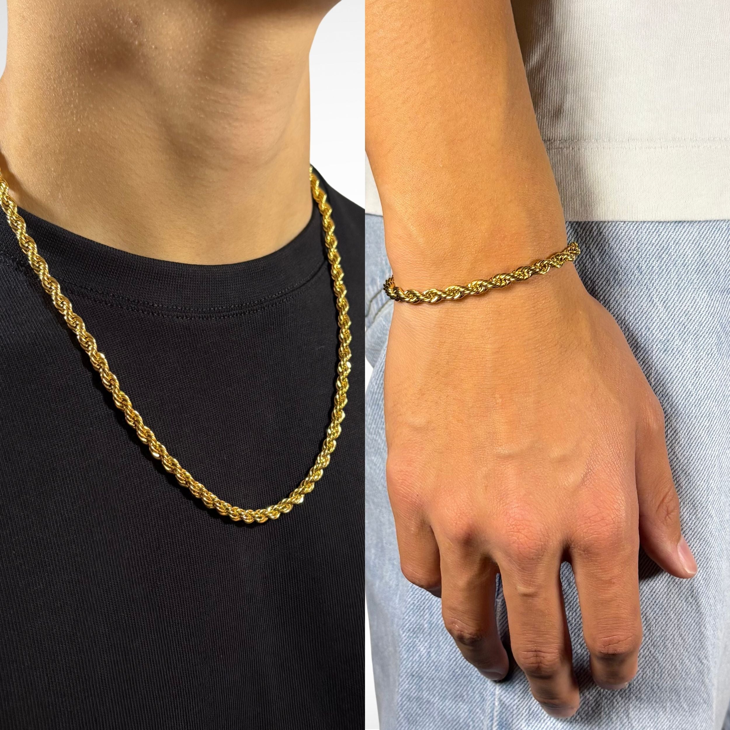 ROPE SET (18K GOLD) 5MM