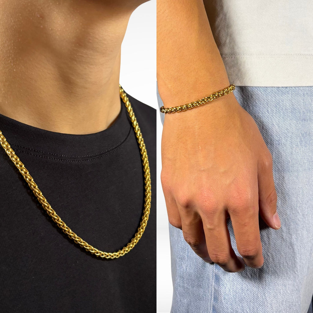 WHEAT SET (18K GOLD) 5MM