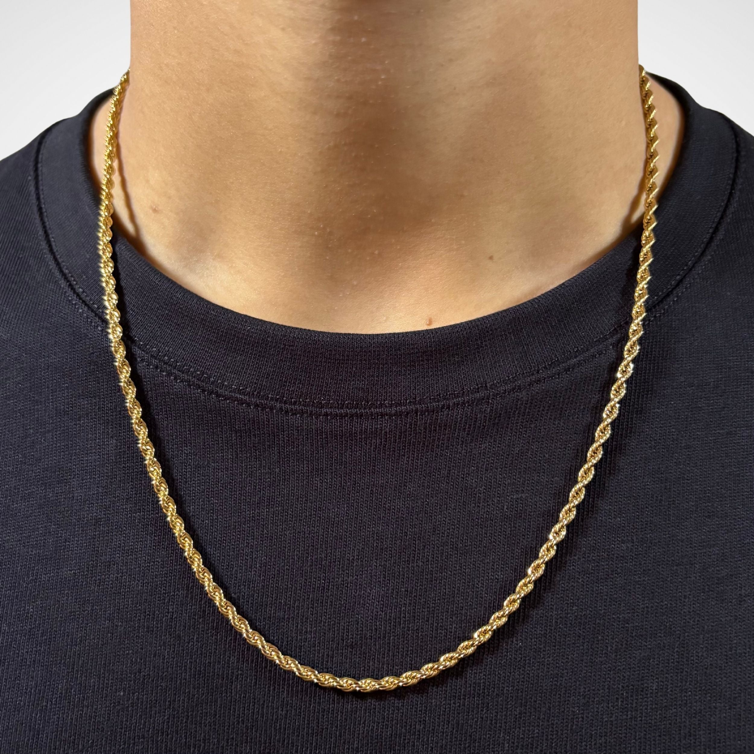 ROPE CHAIN (18K GOLD) 3MM