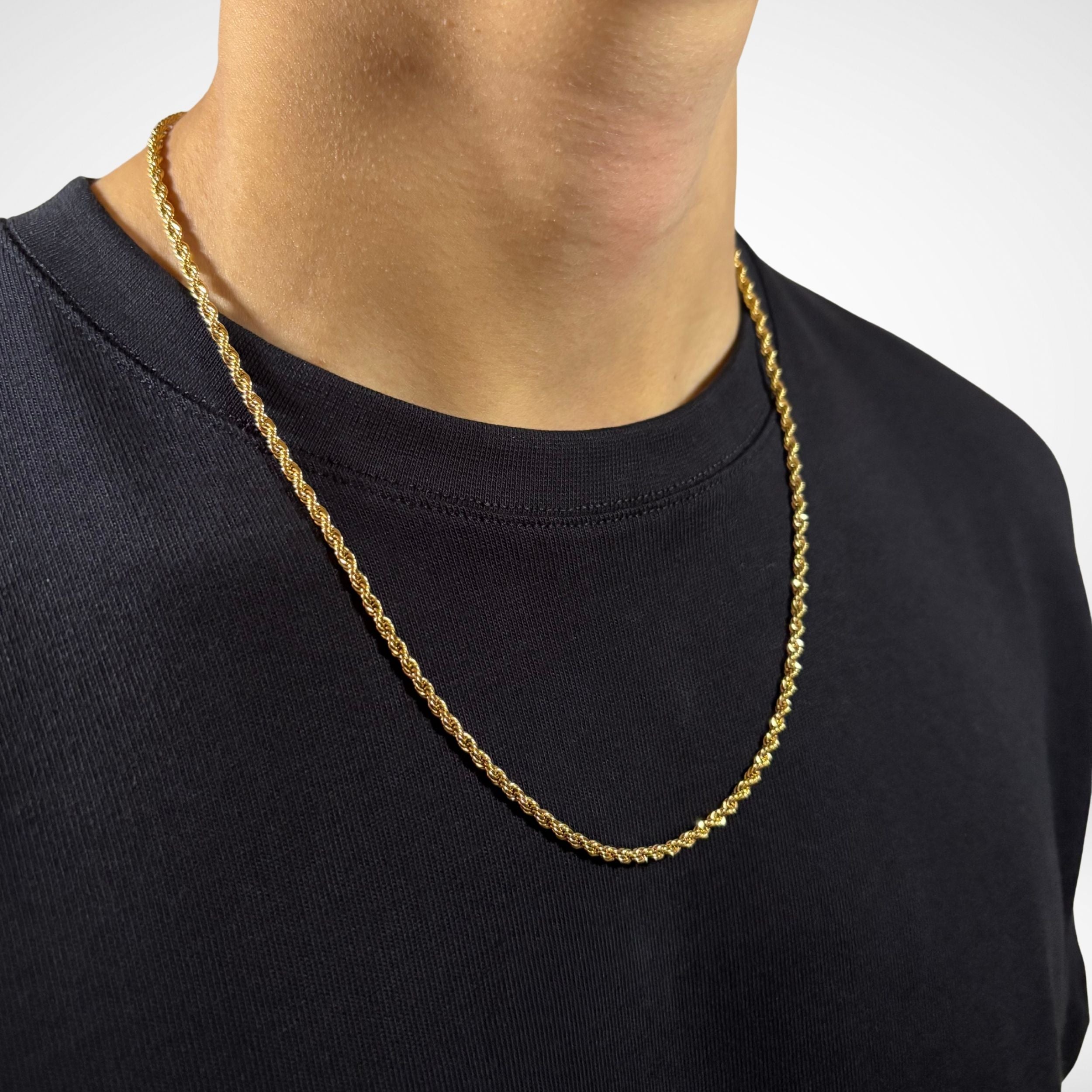 ROPE CHAIN (18K GOLD) 3MM