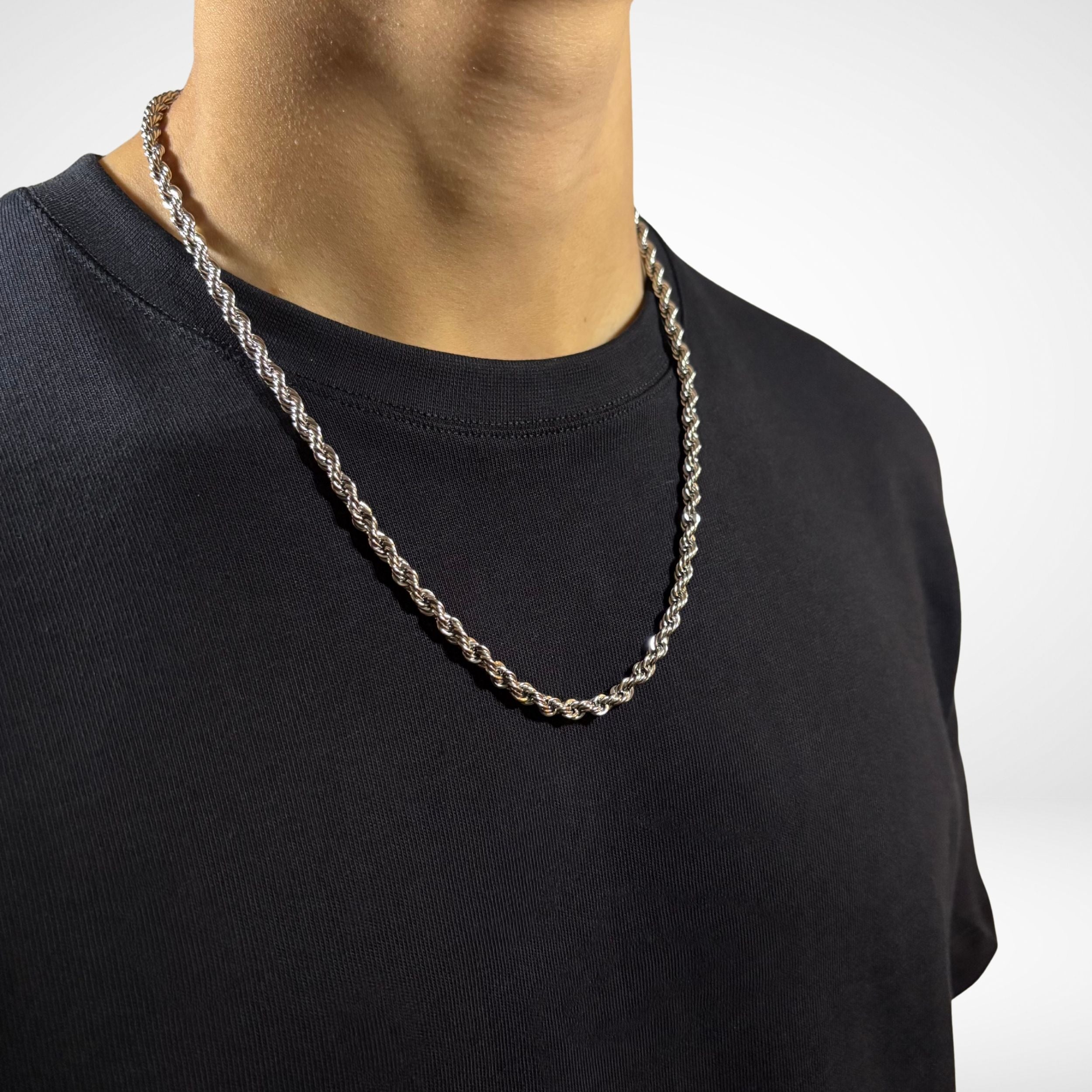 ROPE CHAIN (SILVER) 5MM