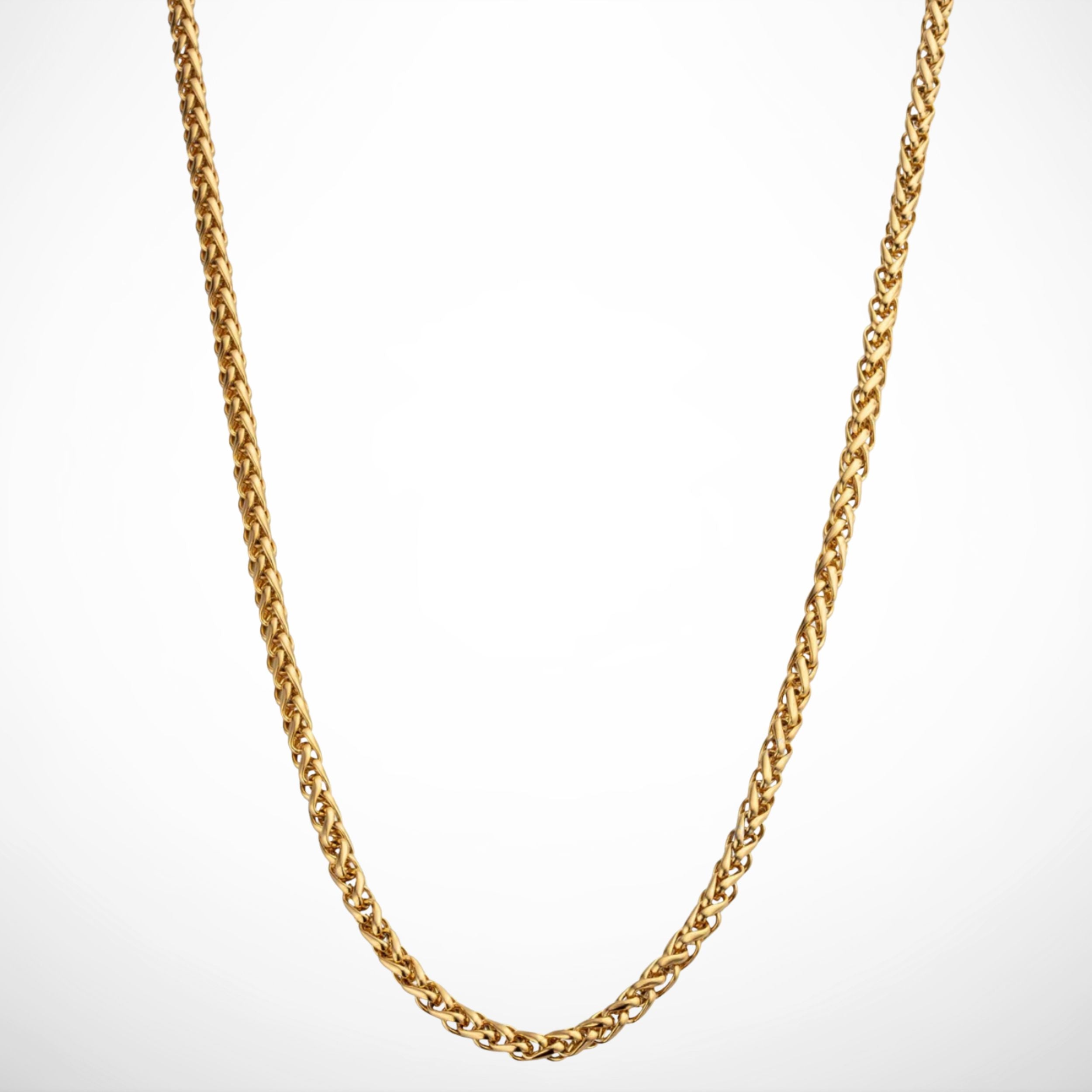 WHEAT CHAIN (18K GOLD) 3MM